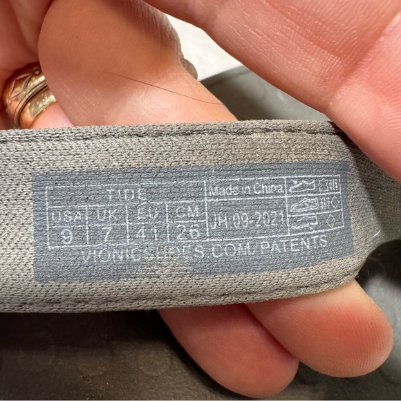 Vionic Tide II Toe Post Women's Orthotic Flip Flop Sandals - Gray US Size 9 - Picture 9 of 9